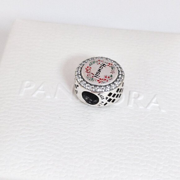 Pandora Hawaii Plumeria Wreath Exclusive Bead Charm S925 Silver with box - Picture 5 of 8